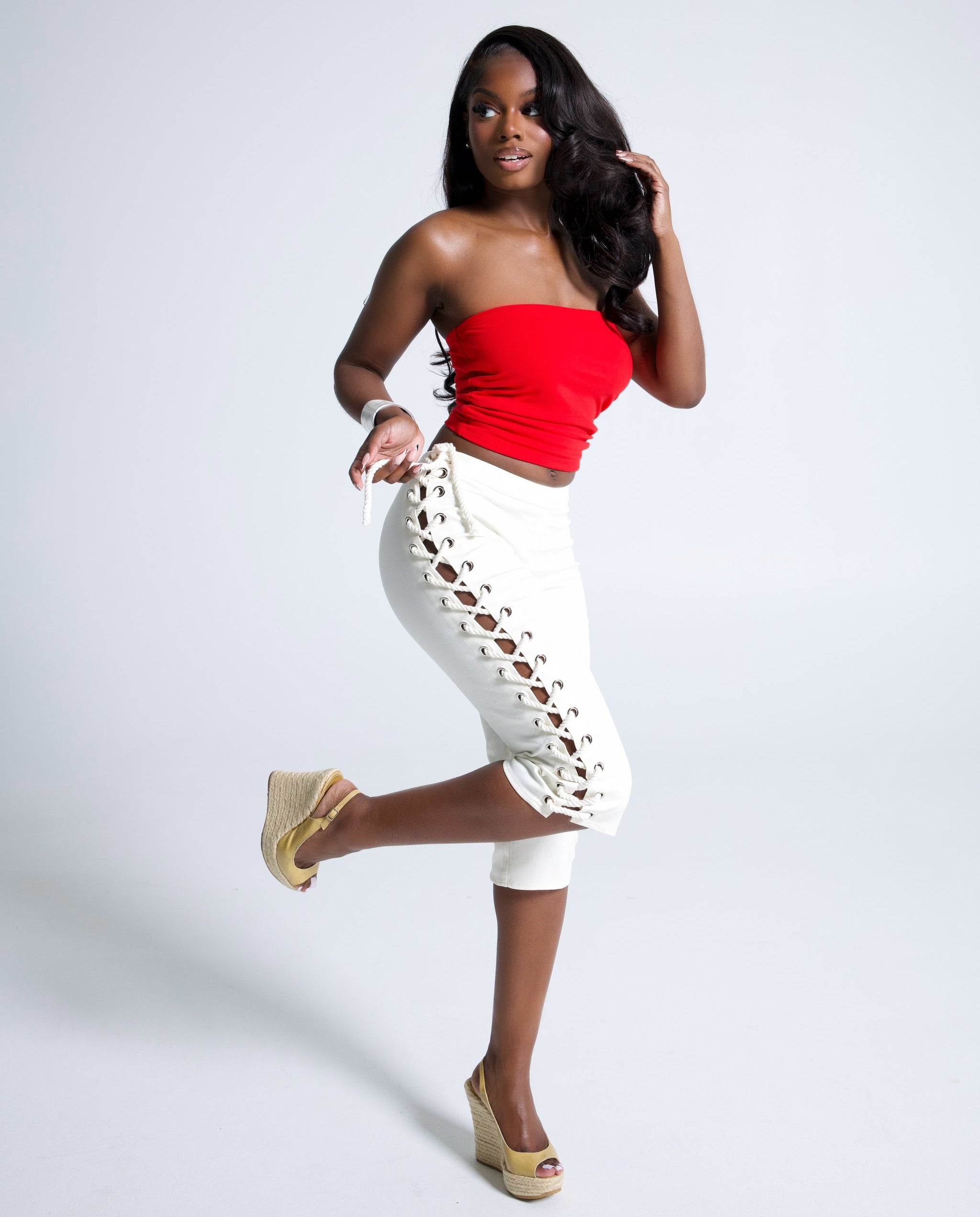 Nina Capri Pants- Ivory S