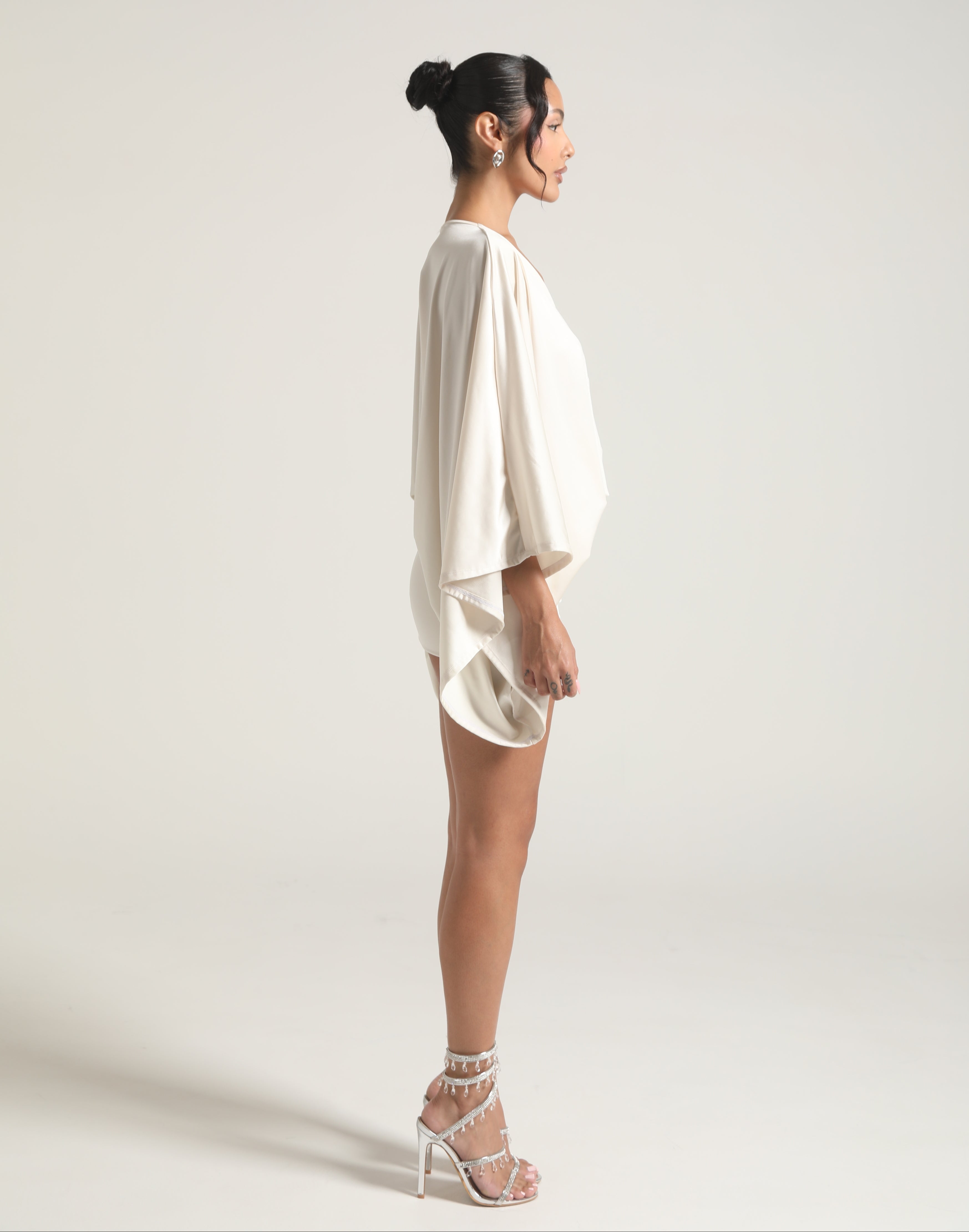 ISLA MINI DRESS - CHAMPAGNE L ISLA MINI DRESS - CHAMPAGNE L