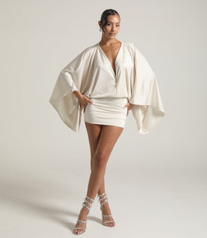 ISLA MINI DRESS - CHAMPAGNE