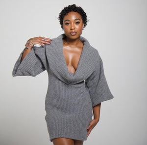 MIRA DRESS - GREY