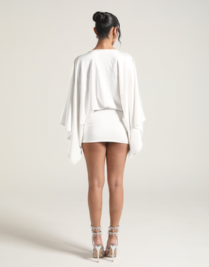 ISLA MINI DRESS - WHITE