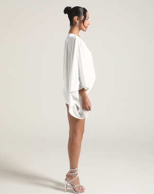 ISLA MINI DRESS - WHITE