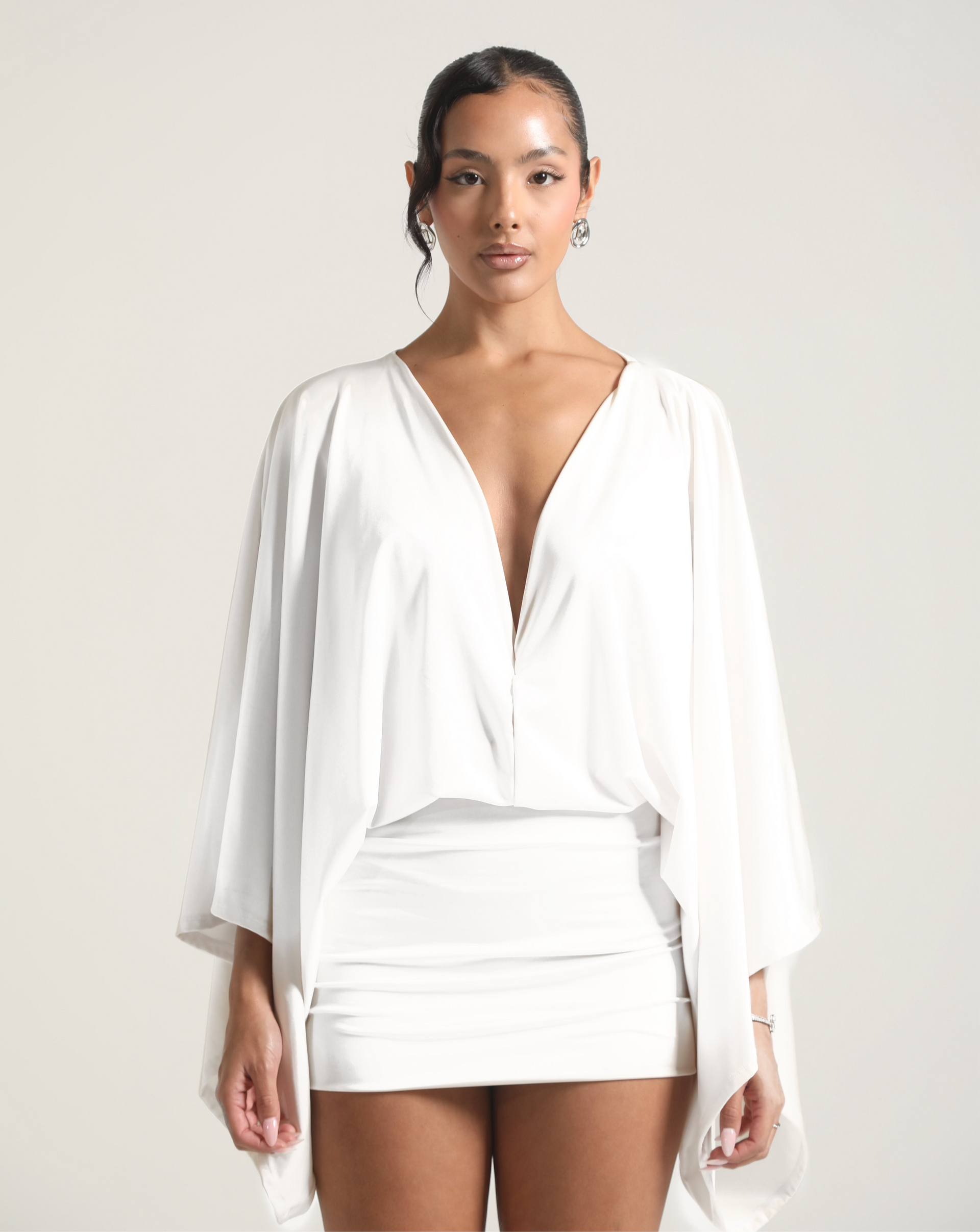 ISLA MINI DRESS - WHITE ISLA MINI DRESS - WHITE