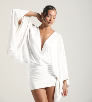 ISLA MINI DRESS - WHITE