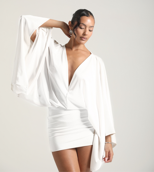 ISLA MINI DRESS - WHITE