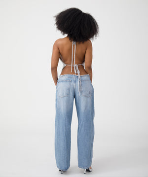 SIREN HALTER TOP - GREY