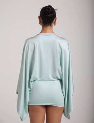 ISLA MINI DRESS - LIGHT MINT GREEN