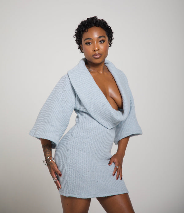 MIRA DRESS - BABY BLUE