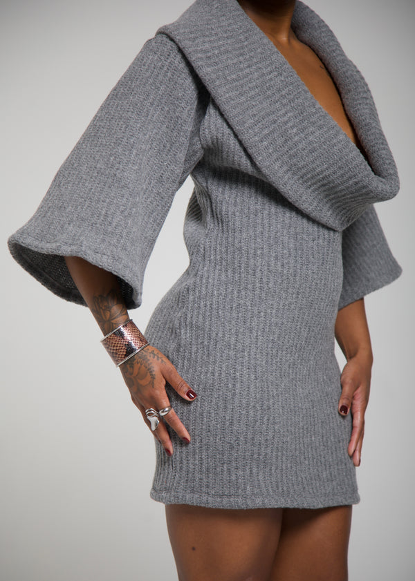MIRA DRESS - GREY
