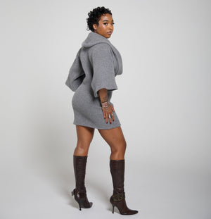 MIRA DRESS - GREY